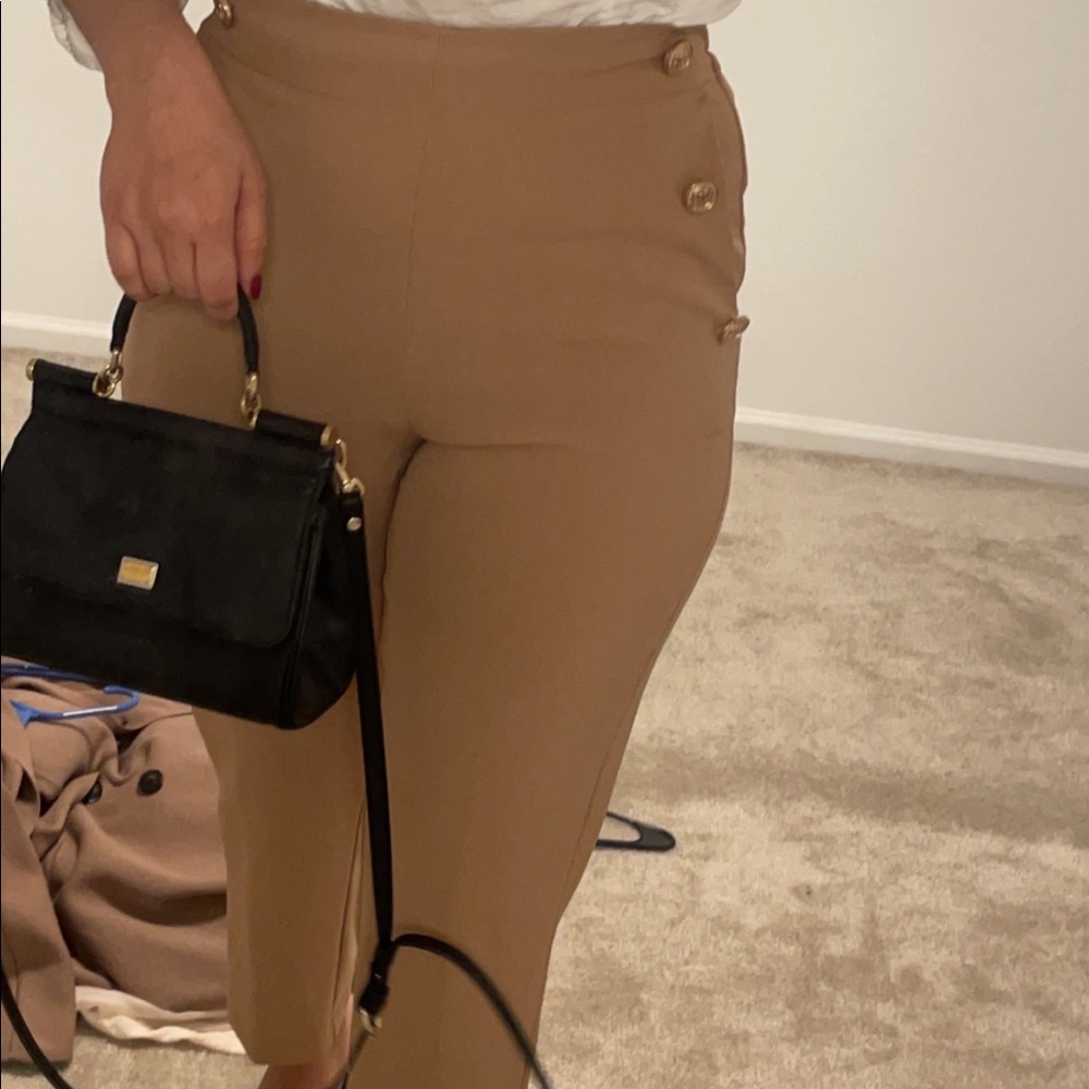 Zara buttoned straight leg pants - Picture 3 of 6